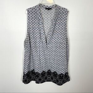AVA CHRISTINE FLORAL BLOUSE 1X